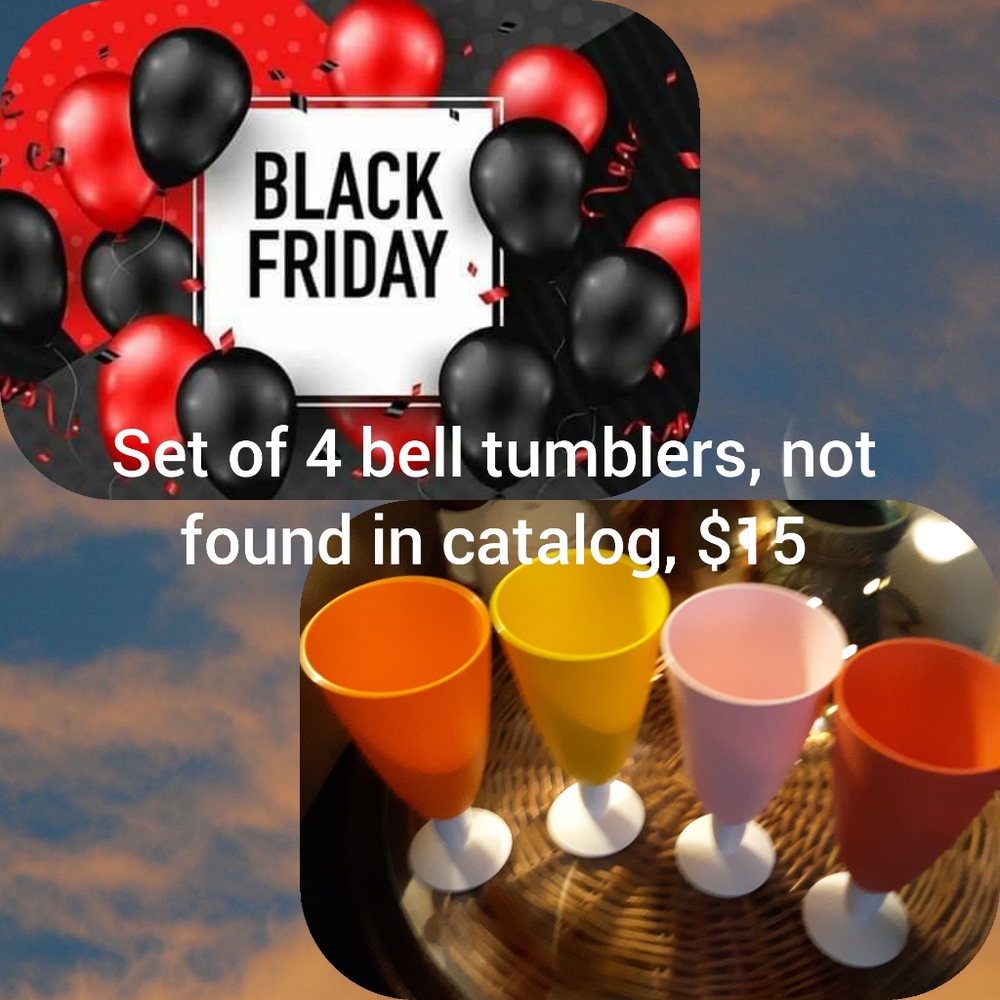 Tupperware bell cups